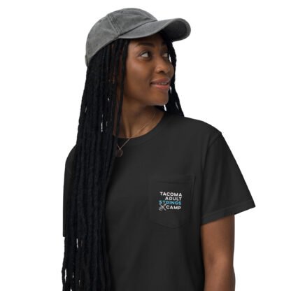 Unisex Chest Pocket T-shirt + tax - Image 4