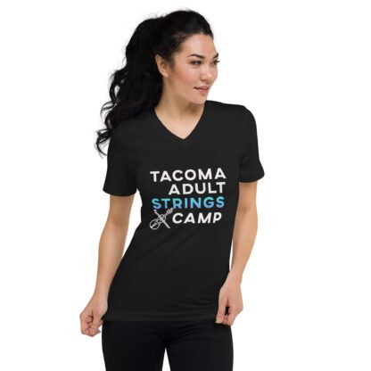 Unisex V-Neck Short Sleeve T-Shirt - Image 4